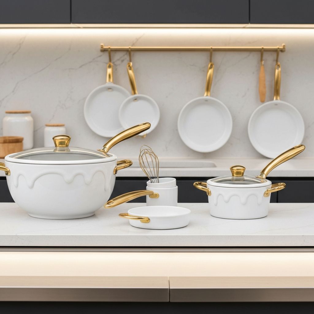 Drew Barrymore Beautiful White Icing cookware collection